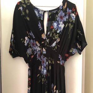 American eagle floral jumpsuit